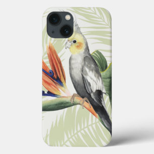 Case-Mate iPhone Case Feuilles de palmiers à oiseaux noirs