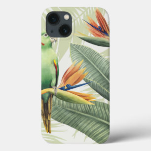 Etui iPhone Case-Mate Feuilles De Palmiers Avec Oiseau Vert