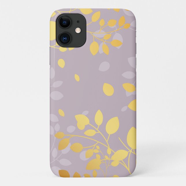 Coques Case-Mate iPhone Feuilles d'or 9 (Dos)