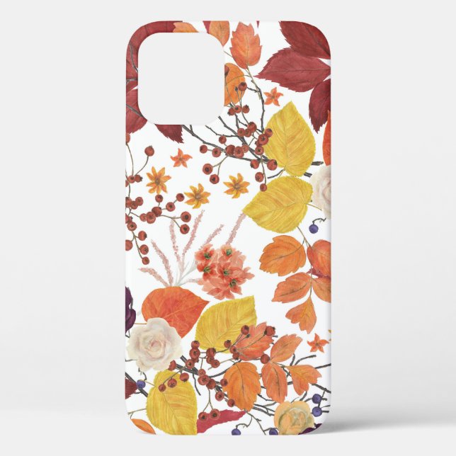 Coques Case-Mate iPhone Feuilles et Roses de l'automne (Verso)