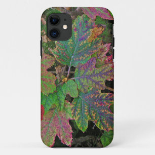 COQUE Case-Mate POUR iPhone "FEUILLES/ROSE, VIOLET, OR ET VERT/TEXTU EN CALME