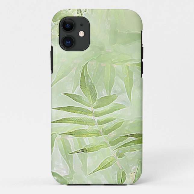Coques Case-Mate iPhone Feuilles Spirea - Art numérique (Dos)