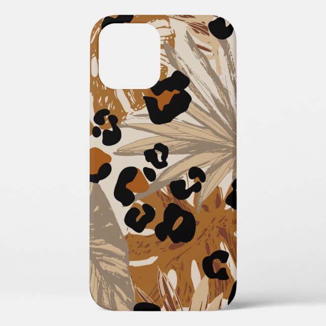 Coques Case-Mate iPhone Feuilles tropicaux Abstraits et camoufle léopard g (Verso)