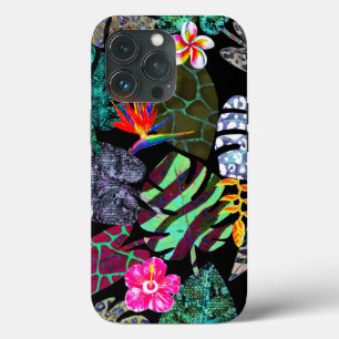 Case-Mate iPhone Case Feuilles tropicaux et Motif de fleurs