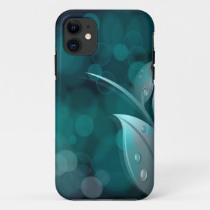 Coque Case-Mate Pour iPhone Feuilles turquoise Bokeh