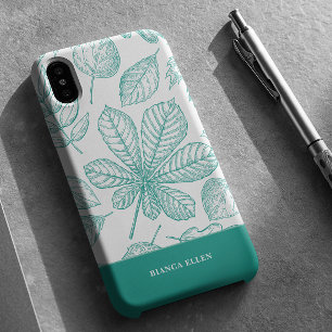 Coque Pour iPhone 16 Feuilles verts