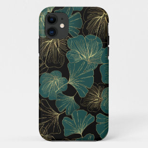 Case-Mate iPhone Case Feuilles verts or
