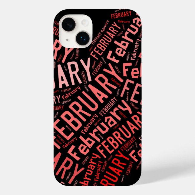 Coques Case-Mate iPhone Février Coeur (Verso)