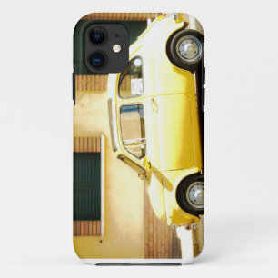 Case-Mate iPhone Case Fiat jaune vintage 500 en Italie