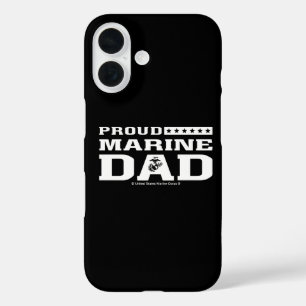 Coque Pour iPhone 16 Fier Marine Papa - Blanc