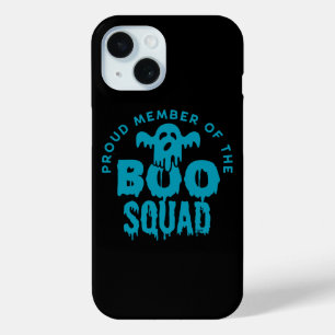 Coque Pour iPhone 15 FIER MEMBRE DU BOO SQUAD drôle halloween