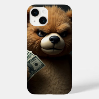 Coque Pour iPhone 14 Fierce & Fluffy : L'argent se déplace Bear Télépho