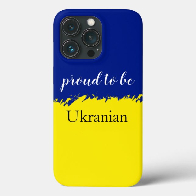 Coques Case-Mate iPhone Fière D'Être Patriotique Ukrainien  (Verso)