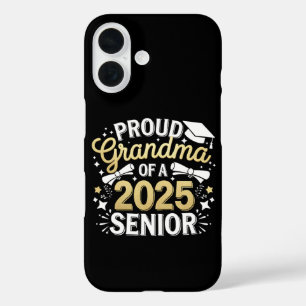 Coque Pour iPhone 16 Fière grand-mère d'un diplômé de 2025 Remise des d