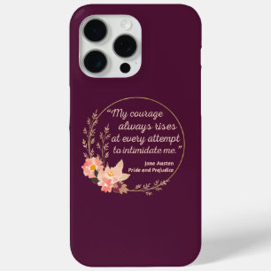 Coque iPhone 15 Pro Max Fierté et préjugés Citation I - Style mignon
