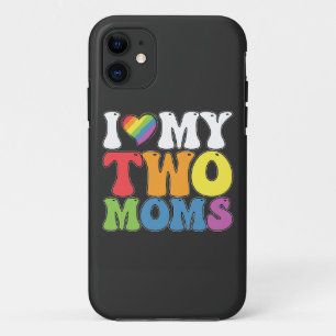 Case-Mate iPhone Case Fierté LGBT J'aime mes deux mamans Gay Lesbienne S