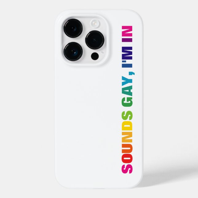 Coques Case-Mate iPhone Fierté LGBTQ Arc-en-ciel sonne gay (Verso)