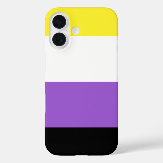 Coques Case-Mate iPhone Fierté non binaire (Verso)