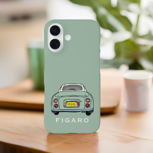 Coque Pour iPhone 16 Figarines Emerald Green Figaro Voiture personnalis