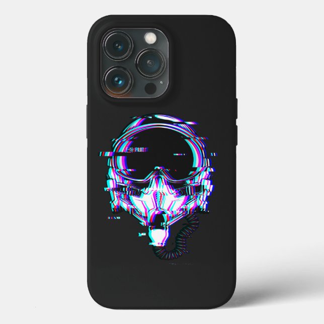 Coques Case-Mate iPhone Fighter Pilot Helmet effet de paillettes vitesse m (Verso)
