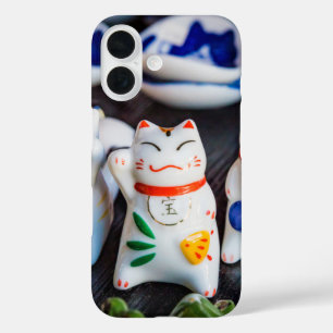 Coque Pour iPhone 16 figurines de chats à Beckoning