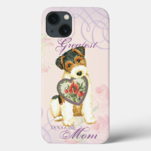 Case-Mate iPhone Case Fil Fox Terrier Coeur maman