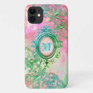 Case-Mate iPhone Case Filiale victorienne optique rose, vert turquoise