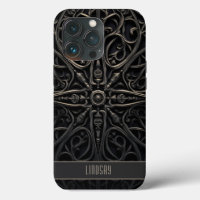 Filigree gothique foncé noir et bronze