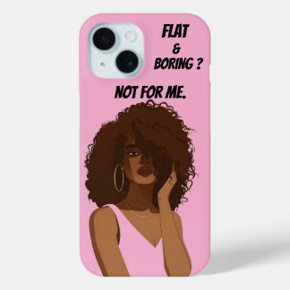 COQUE POUR iPhone 15 FILLE AUX CHEVEUX BOUCLES