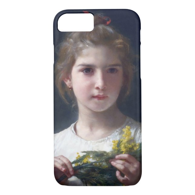 Coques Case-Mate iPhone Fille avec Mimosa, Bouguereau (Dos)