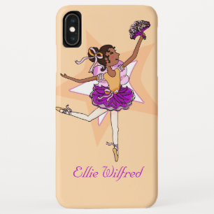 Coque Case-Mate Pour iPhone Fille ballerine pêche nom de la chevelure foncée