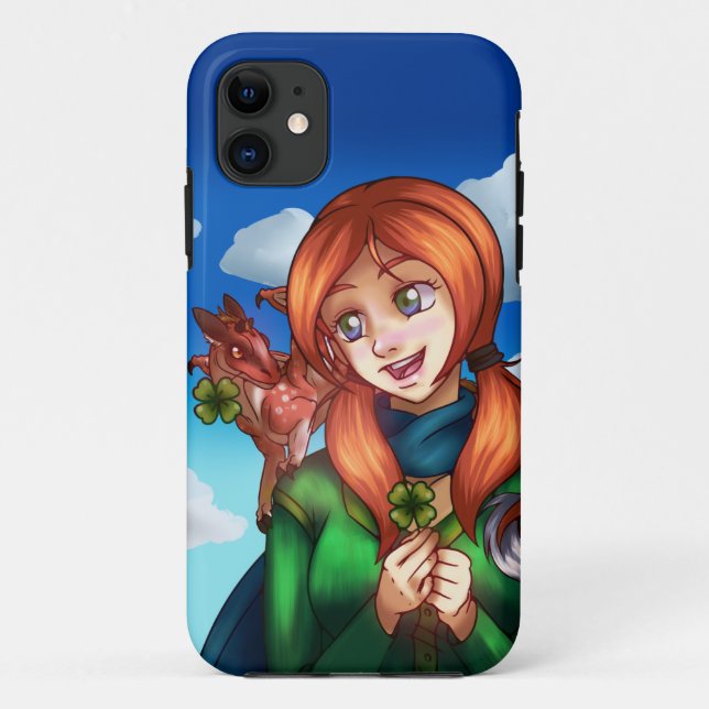 Coques Case-Mate iPhone Fille chanceuse (Dos)