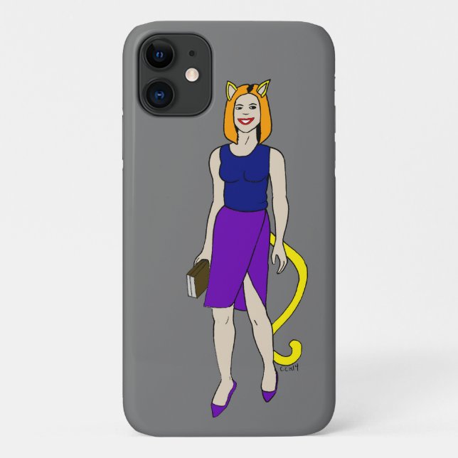 Coques Case-Mate iPhone fille chat (Dos)