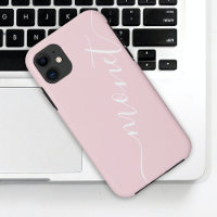 Fille Chic manuscrit Nom de script rose Personnali