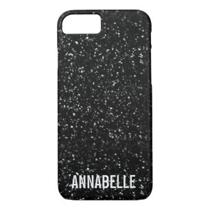 Etui iPhone Case-Mate Fille chic parties scintillant briller NOIR ajoute