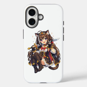 Coque Pour iPhone 16 Fille d'anime au pastel magique – Conception de fa