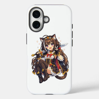 Coque Pour iPhone 16 Fille d'anime au pastel magique – Conception de fa