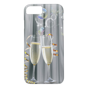 Coque iPhone 8/7 fille de partie moderne en verre élégants de