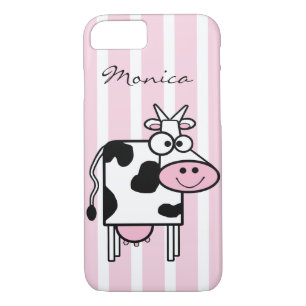 Coque Case-Mate Pour iPhone Fille de vache souriante Poster de animal Monogram