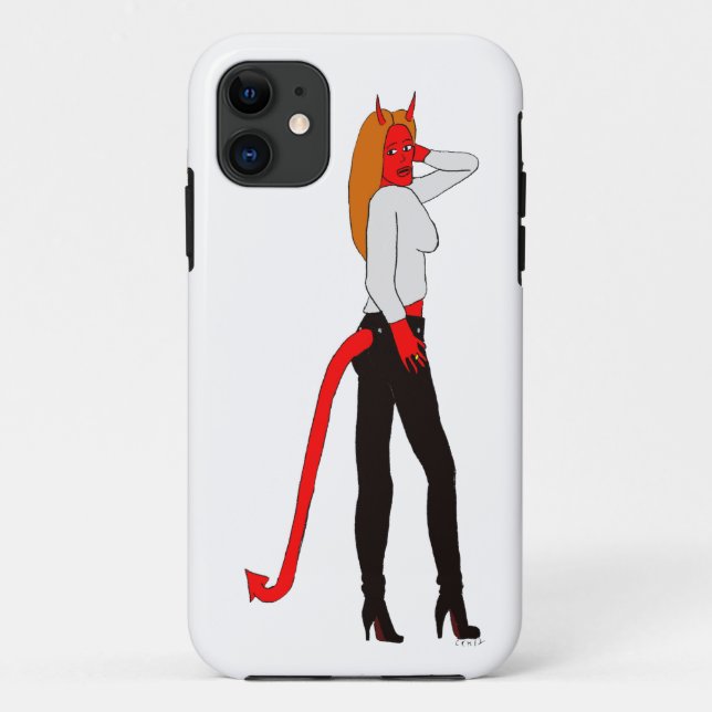 Coques Case-Mate iPhone fille diable (Dos)