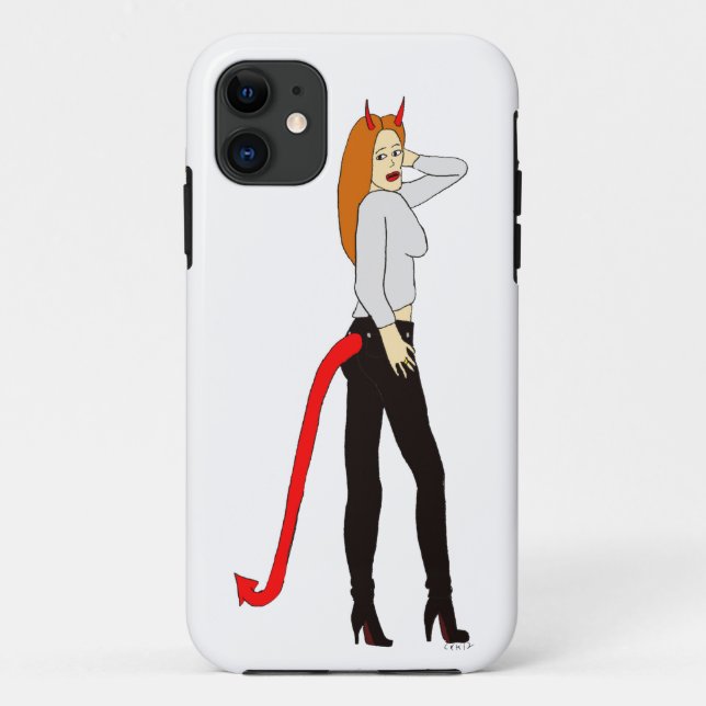 Coques Case-Mate iPhone fille diable (Dos)