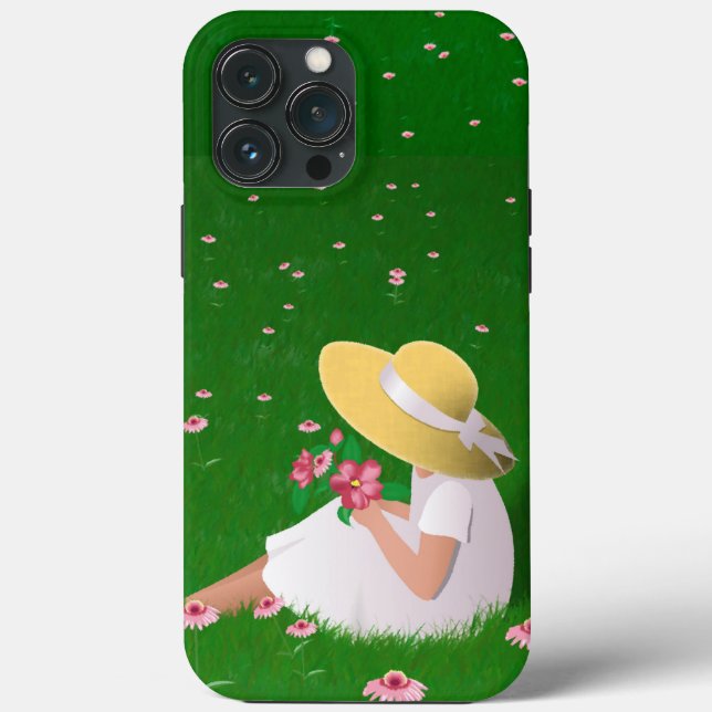 Coques Case-Mate iPhone Fille en herbe (Verso)