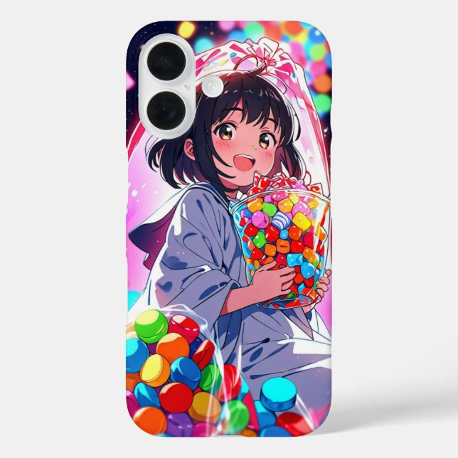 Coques Case-Mate iPhone Fille Fantôme de bonbons (Verso)