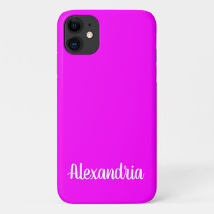 Case-Mate iPhone Case Fille FUCHSIA ROSE couleur solide