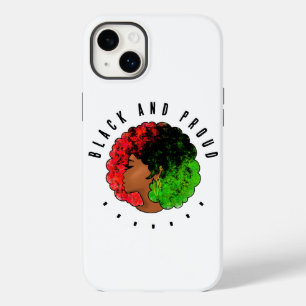 Coque Pour iPhone 14 Plus Fille noire panafricaine femme rouge vert fierté a