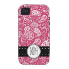 Fille PINK Paisley Motif avec Monogramme