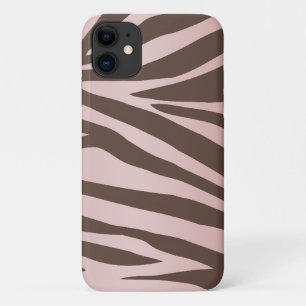 Case-Mate iPhone Case Fille rose et Brown Zebra