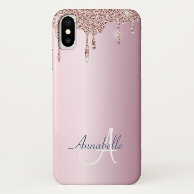 Coques Case-Mate iPhone Fille Rose Gold Parties scintillant Drivers Metali (Dos)