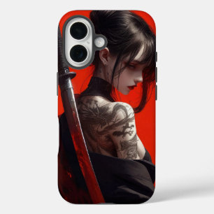 Coque Pour iPhone 16 fille samouraï