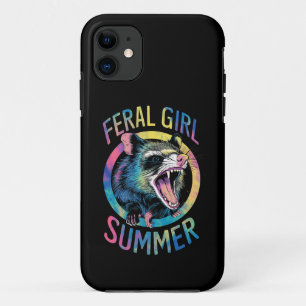 Case-Mate iPhone Case Fille Sauvage Été Opossum Tie Dye Raton Laveur